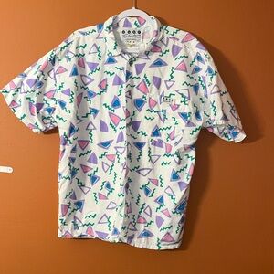 RARE Vintage 80s Surf Fetish button down Shirt - size one size fits all- Nice